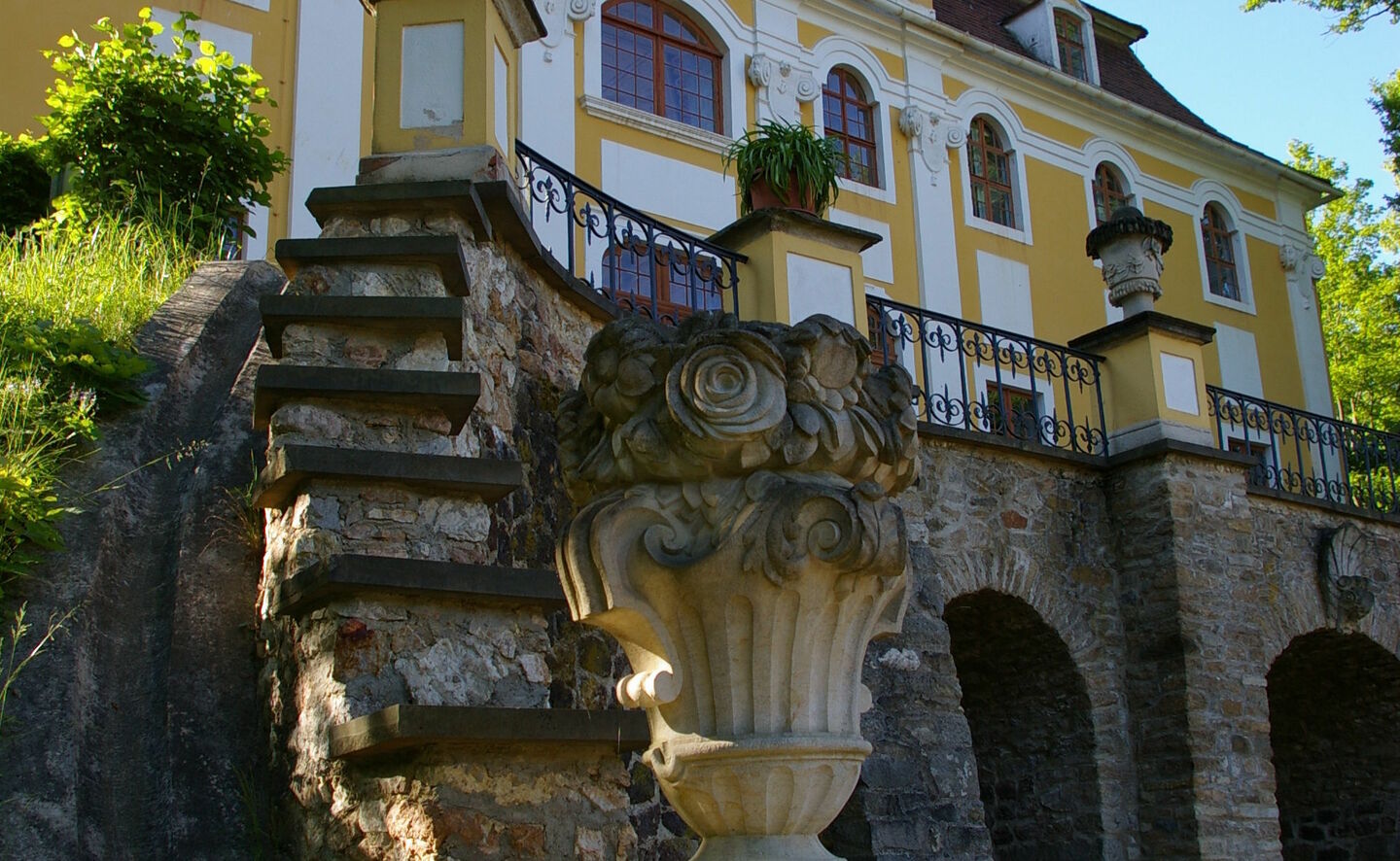 Blick zum Schloss, Foto: Gemeindeverwaltung Neschwitz
