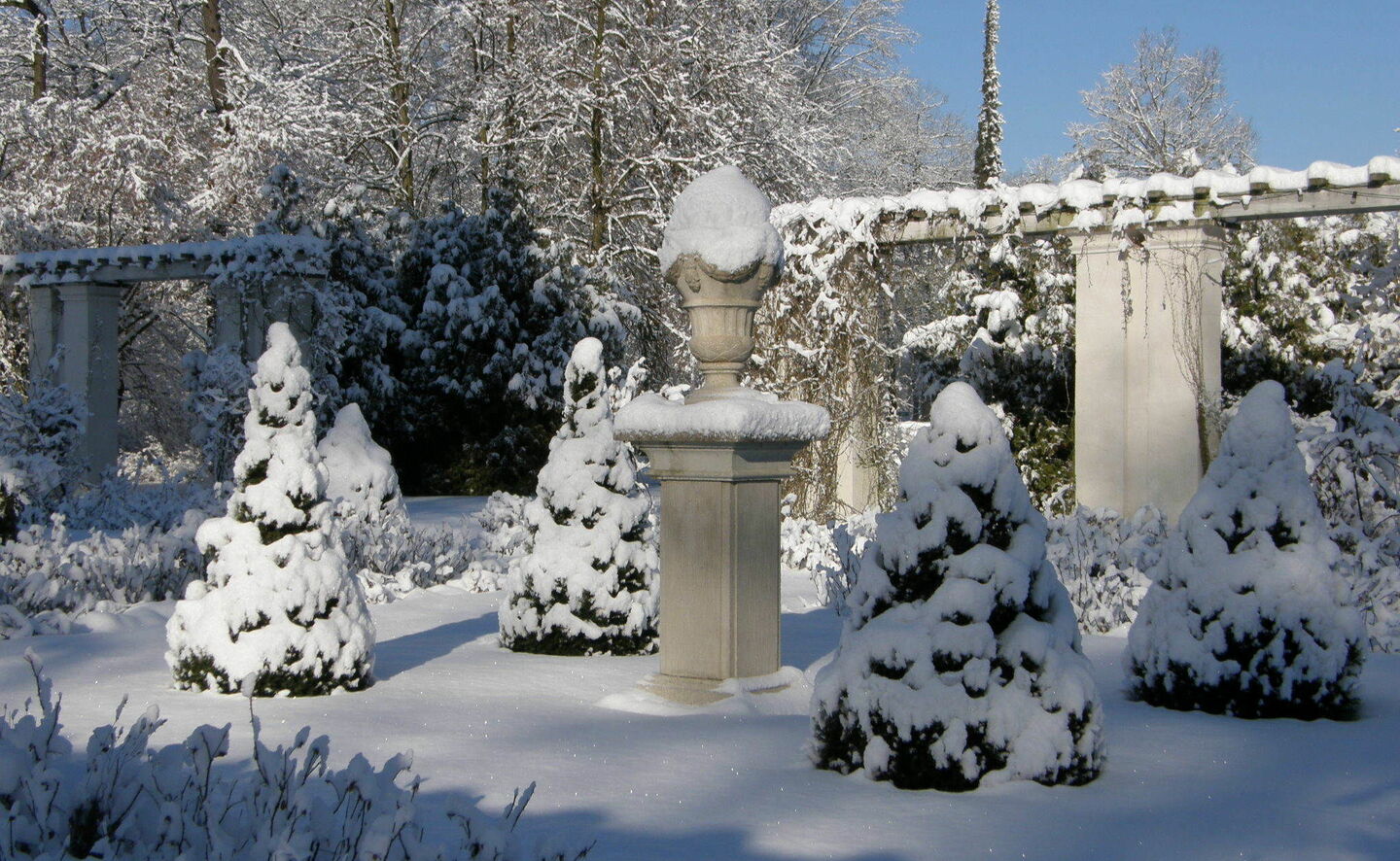 Winter im Rosengarten, Foto: Annette Schild 